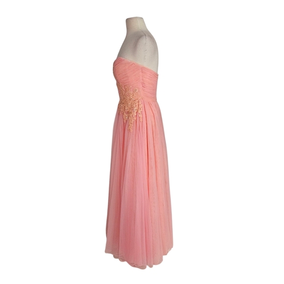 Sherri Hill Pink Tulle Princess Prom Formal Dress - Picture 6 of 10